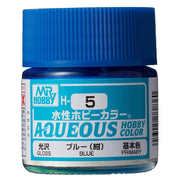 Mr Hobby (Gunze) H005 Aqueous Gloss Blue Acrylic Paint 10ml