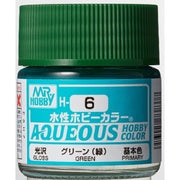 Mr Hobby (Gunze) H006 Aqueous Gloss Green Acrylic Paint 10ml