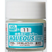 Mr Hobby (Gunze) H011 Aqueous Flat White Acrylic Paint 10ml