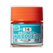 Mr Hobby (Gunze) H014 Aqueous Gloss Orange Acrylic Paint 10ml