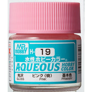 Mr Hobby (Gunze) H019 Aqueous Gloss Pink Acrylic Paint 10ml