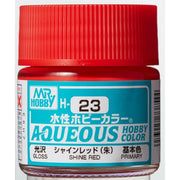 Mr Hobby (Gunze) H023 Aqueous Gloss Shine Red Acrylic Paint 10ml