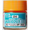 Mr Hobby (Gunze) H024 Aqueous Gloss Orange Yellow Acrylic Paint 10ml