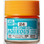 Mr Hobby (Gunze) H024 Aqueous Gloss Orange Yellow Acrylic Paint 10ml