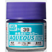 Mr Hobby (Gunze) H039 Aqueous Gloss Purple Acrylic Paint 10ml