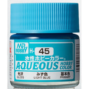 Mr Hobby (Gunze) H045 Aqueous Gloss Light Blue Acrylic Paint 10ml