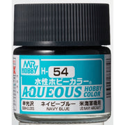 Mr Hobby (Gunze) H054 Aqueous Semi-Gloss Navy Blue Acrylic Paint 10ml