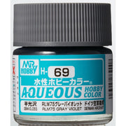 Mr Hobby (Gunze) H069 Aqueous Semi-Gloss RLM Dark Grey Acrylic Paint 10ml