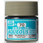 Mr Hobby (Gunze) H070 Aqueous Semi-Gloss RLM Grey Acrylic Paint 10ml
