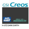 Mr Hobby (Gunze) H072 Aqueous Semi-Gloss Dark Earth Acrylic Paint 10ml