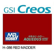 Mr Hobby (Gunze) H086 Aqueous Gloss Red Madder Acrylic Paint 10ml