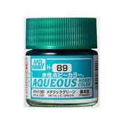 Mr Hobby (Gunze) H089 Aqueous Metallic Green Acrylic Paint 10ml