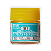 Mr Hobby (Gunze) H091 Aqueous Gloss Clear Yellow Acrylic Paint 10ml
