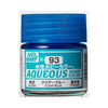 Mr Hobby (Gunze) H093 Aqueous Gloss Clear Blue Acrylic Paint 10ml