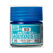 Mr Hobby (Gunze) H093 Aqueous Gloss Clear Blue Acrylic Paint 10ml