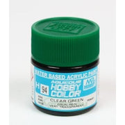 Mr Hobby (Gunze) H094 Aqueous Gloss Clear Green Acrylic Paint 10ml