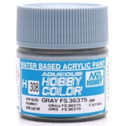 Mr Hobby (Gunze) H308 Aqueous Semi-Gloss Grey FS36375 Acrylic Paint 10ml