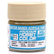 Mr Hobby (Gunze) H313 Aqueous Semi-Gloss Yellow FS33531 Acrylic Paint 10ml