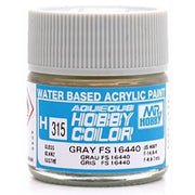 Mr Hobby (Gunze) H315 Aqueous Gloss Grey FS16440 Acrylic Paint 10ml