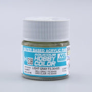 Mr Hobby (Gunze) H338 Aqueous Semi Gloss Light Grey FS36495 Acrylic Paint 10ml