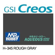 Mr Hobby (Gunze) H345 Aqueous Flat Rough Grey Acrylic Paint 10ml