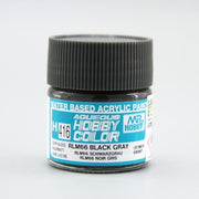 Mr Hobby (Gunze) H416 Aqueous Semi-Gloss Black Grey Acrylic Paint 10ml