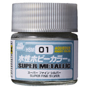 Gunze HSM01 Aqueous Super Metallic Super Fine Silver 10ml