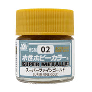 Mr Hobby (Gunze) HSM02 Aq Super Metal Super Fine Gold