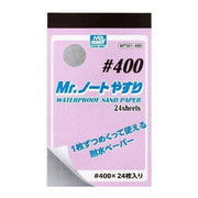 Mr Hobby (Gunze) MT501 Mr Notebook Waterproof Sandpaper 400 Grit Pad (24 pce)
