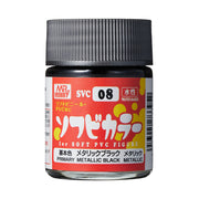 Mr Hobby (Gunze) SVC08 Soft Vinyl Color Met Black 18m