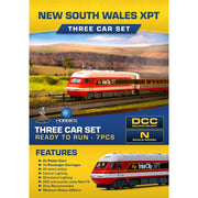 Gopher Models N Scale New South Wales XPT 3pc Set State Rail Authority Candy Livery