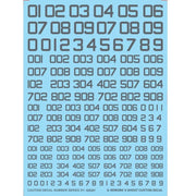 G-Rework CAU-N-01-G Premium Decal for Caution Number Series 01-Gray