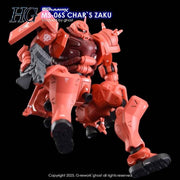 G-Rework CD-H-GQ10 Premium Decal for HG Char's Zaku [GQX]