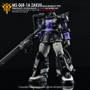 G-Rework CD-H152 Premium Decal for HG Origin Ms-06R-1A Jakuii ( Black Tri-Stars Full Set)