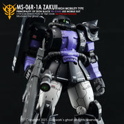 G-Rework CD-H152 Premium Decal for HG Origin Ms-06R-1A Jakuii ( Black Tri-Stars Full Set)