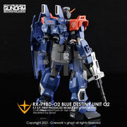 G-Rework CD-H208 Premium Decal for HG Rx-79 Bd-02 Blue Destiny