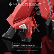 G-Rework CD-HL-BZ154 Premium Decal for HG Bazam Re.Boot Ver.(Arz-154/Rms-154 Full Set)