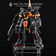 G-Rework CD-HL-BZ154 Premium Decal for HG Bazam Re.Boot Ver.(Arz-154/Rms-154 Full Set)