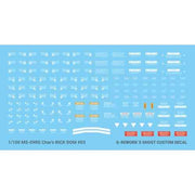 G-Rework CD-M58 Premium Decal for MG Rick Dom 1.5 Char Ver.