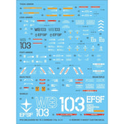 G-Rework CD-P19-G3 Premium Decal for PG Unleashed Rx-78-2 Gundam G3 Ver