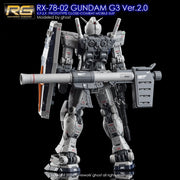 G-Rework CD-RG40-G3 Premium Decal for RG Rx-78-2 Gundam G3 Ver.2.0