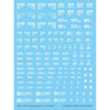 G-Rework CP-EF-01-W Premium Decal for Chipping Decal EFF 01 White
