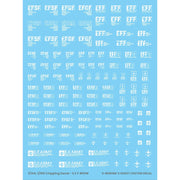 G-Rework CP-EF-01-W Premium Decal for Chipping Decal EFF 01 White