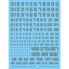 G-Rework CP-N-01-G Premium Decal for Chipping Decal Number 01 Gray