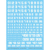 G-Rework CP-N-01-W Premium Decal for Chipping Decal Number 01 White
