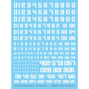 G-Rework CP-N-01-W Premium Decal for Chipping Decal Number 01 White