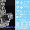 G-Rework CP-N-01-W Premium Decal for Chipping Decal Number 01 White