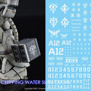 G-Rework CP-N-01-W Premium Decal for Chipping Decal Number 01 White