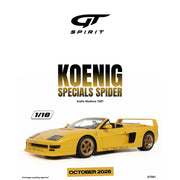 GT-Spirit 1/18 Koenig Specials Spider Giallo Modena 1987