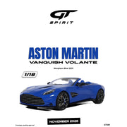 GT-Spirit 1/18 Aston Martin Vanquish Volante Morpheus Blue 2025